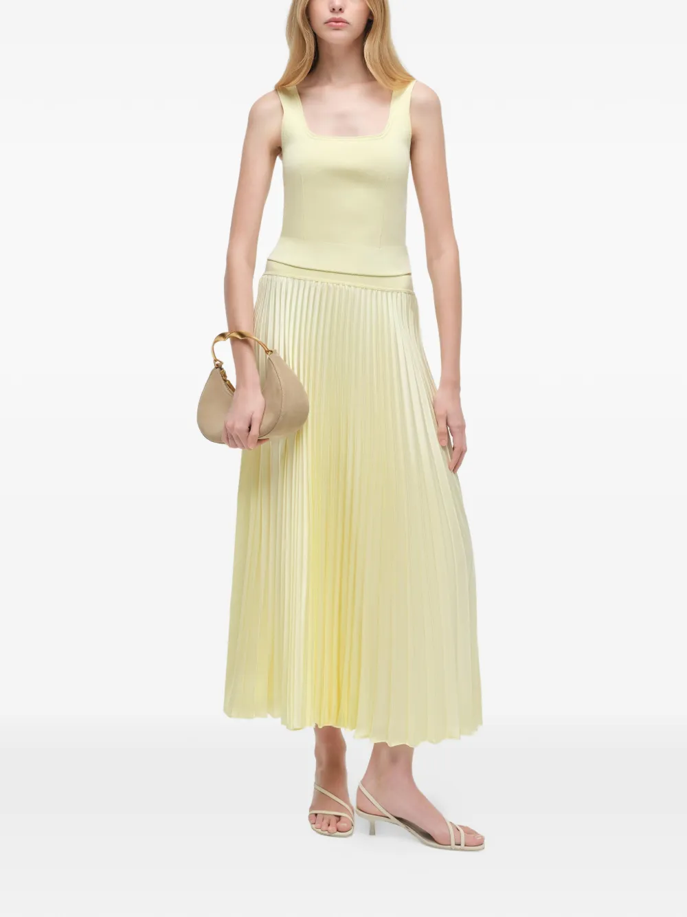 Simkhai Melanie pleated midi skirt | Pleated Skirts | Image 2