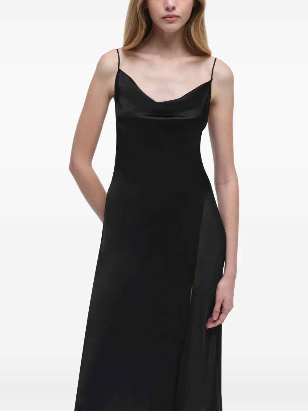 Simkhai Signature Finley maxi-jurk met col Zwart