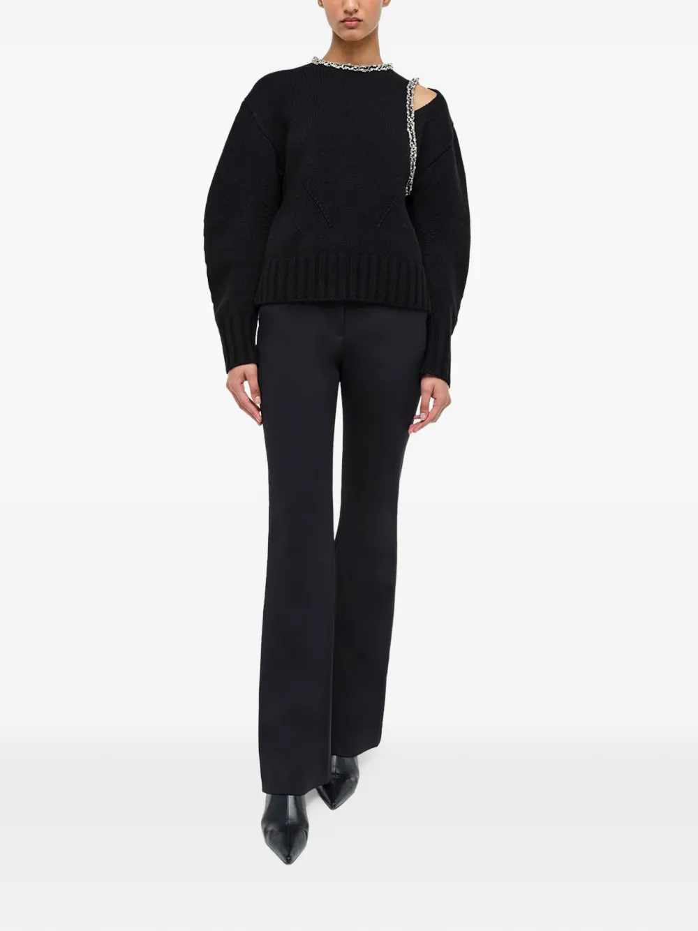  Simkhai Monroe Embellished Sweater - Black 