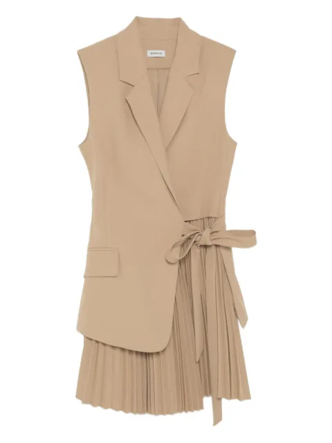 Simkhai Eman Pleated Mini Dress