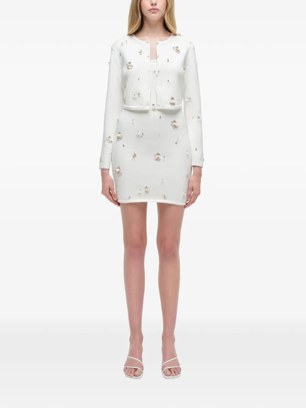 Simkhai Zadie embellished cropped cardigan | Cardigans | Image 2