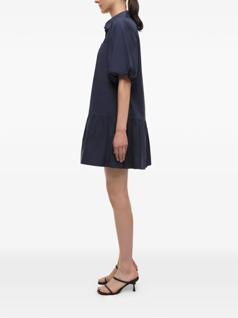 SIMKHAI Crissy blousejurk Blauw