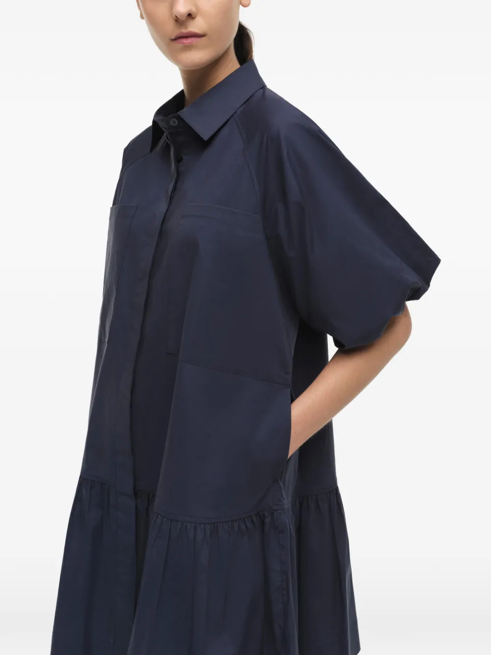 SIMKHAI Crissy blousejurk Blauw