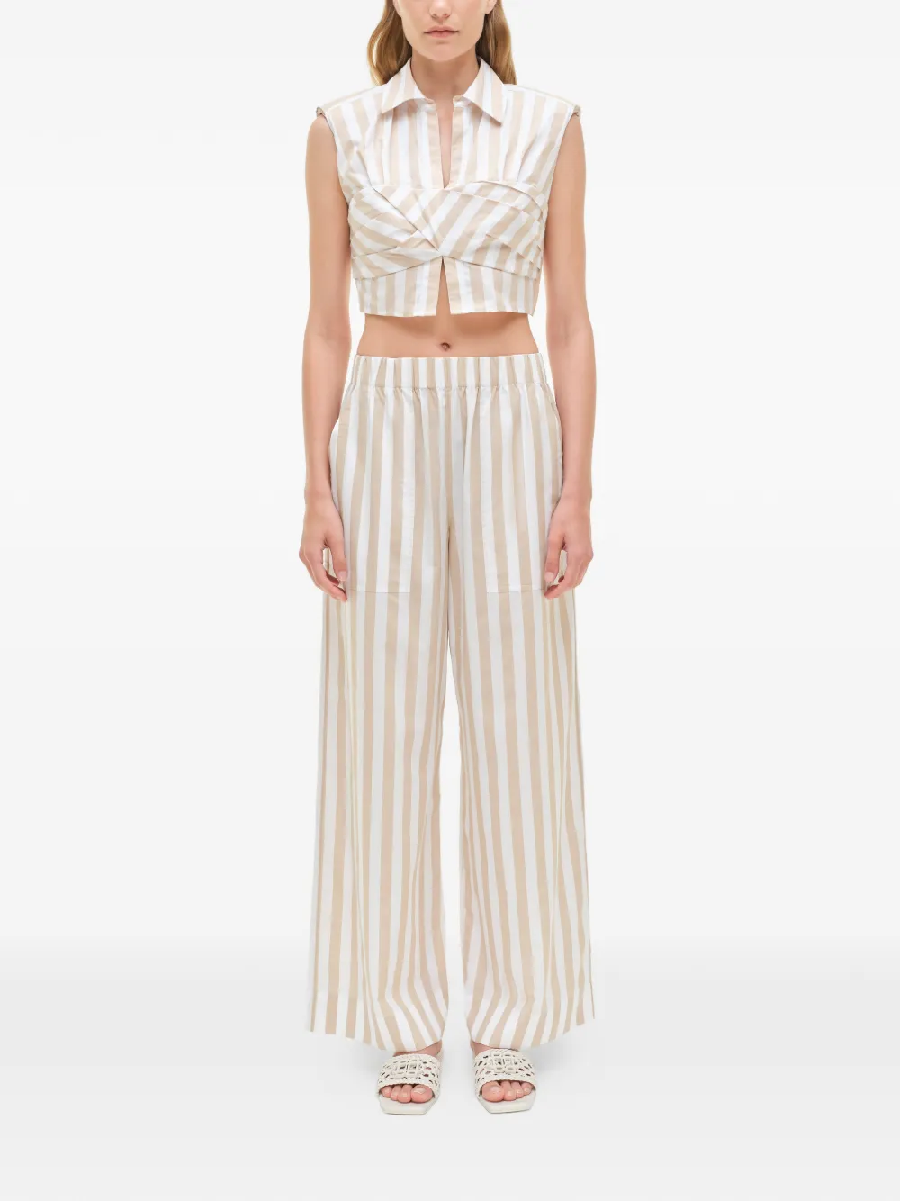 Simkhai Emie striped blouse - Beige