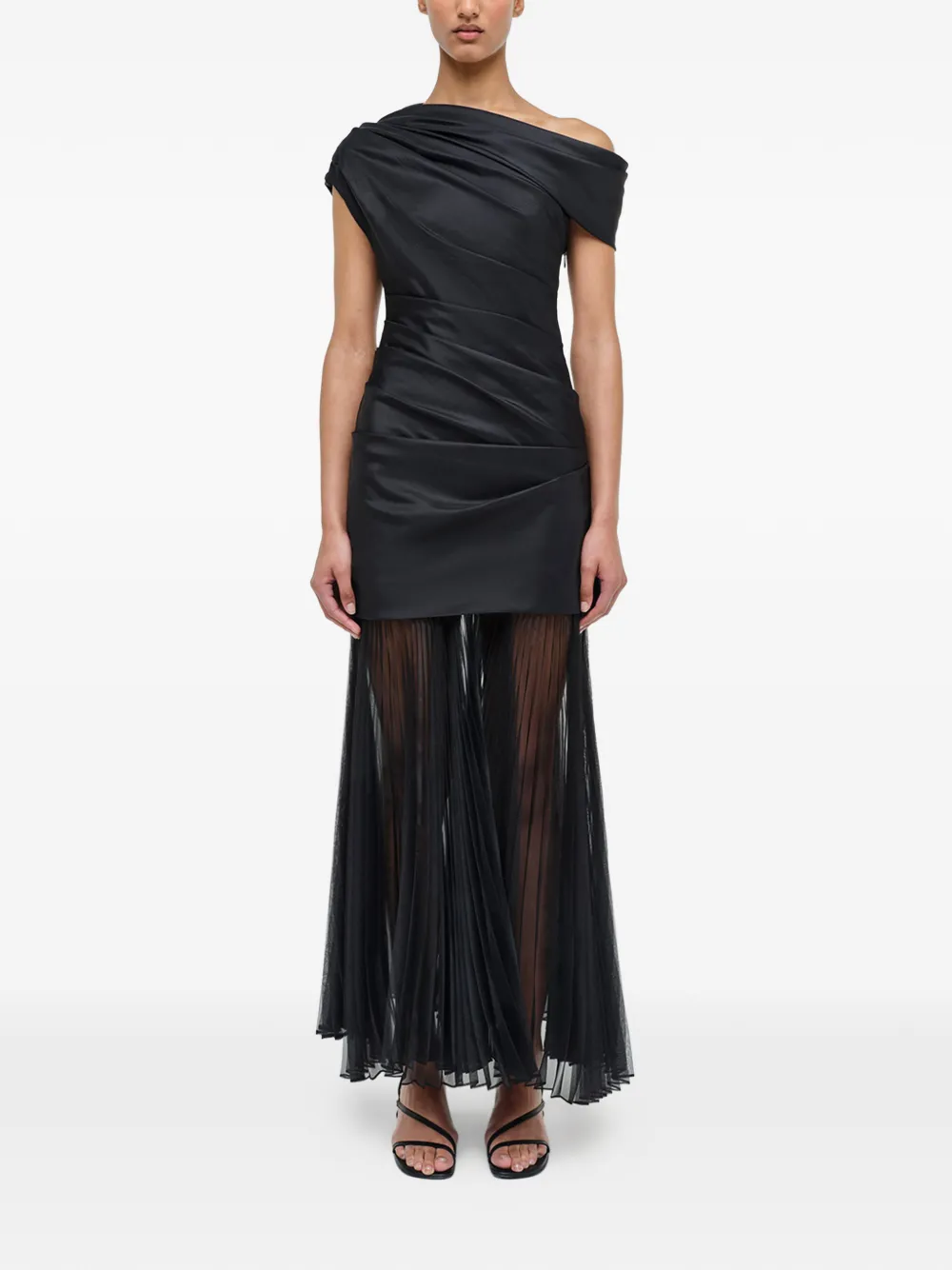 Simkhai Ammalie draped pleated-skirt taffeta dress | Cocktail & Party Dresses | Image 2