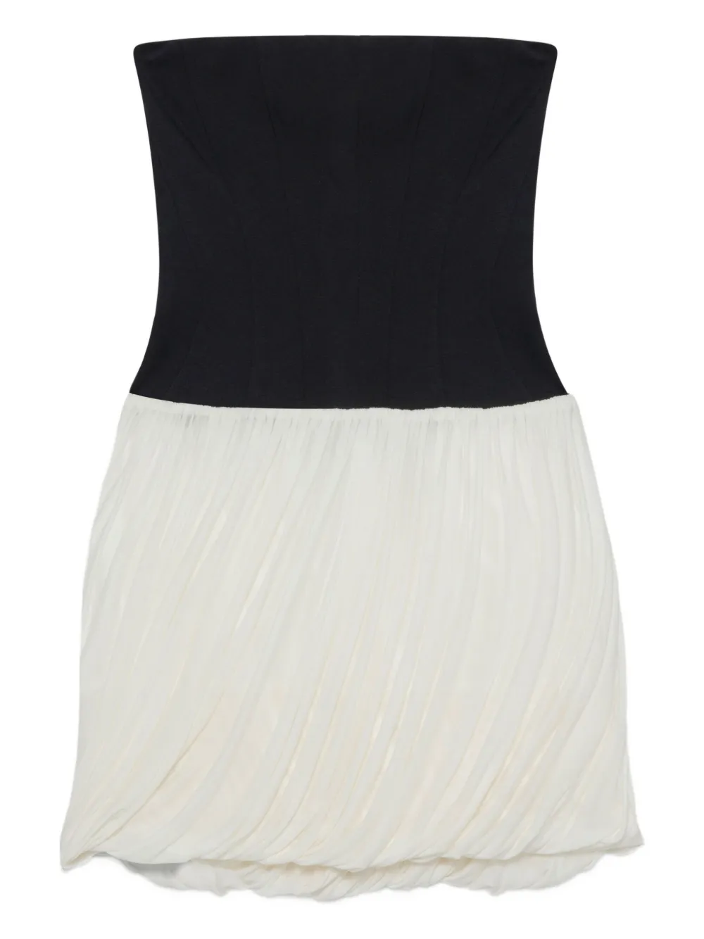 Simkhai Josie Strapless Draped Dress In Black