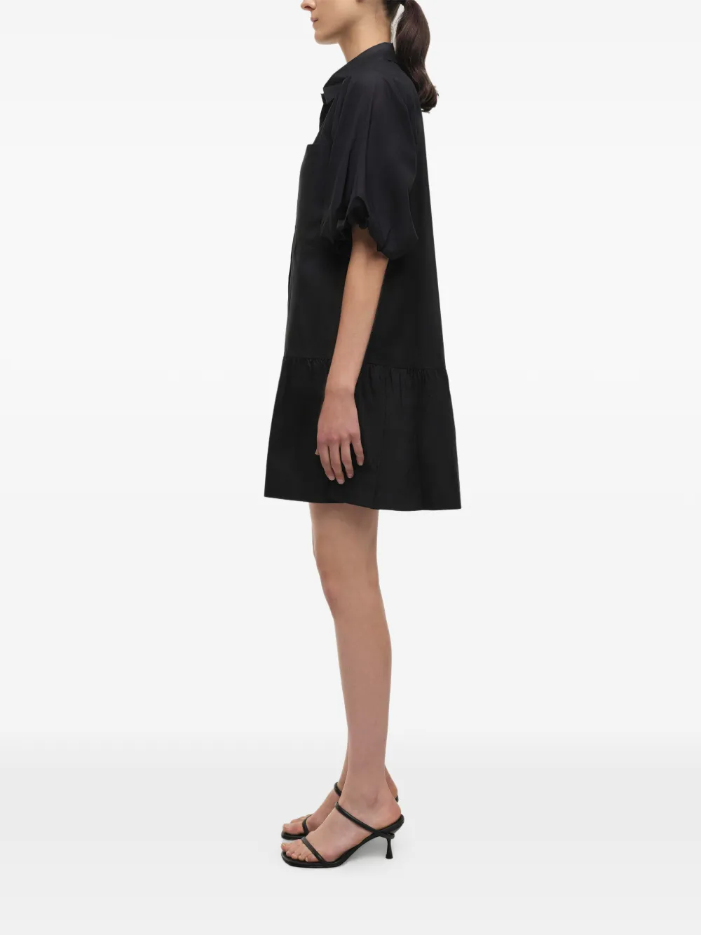 Simkhai Crissy mini-jurk met knoopsluiting Zwart