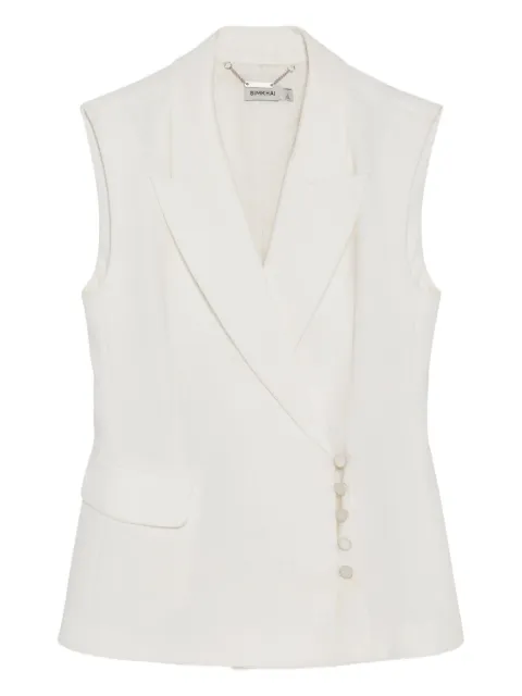 Simkhai Valarie crossover-front blazer vest
