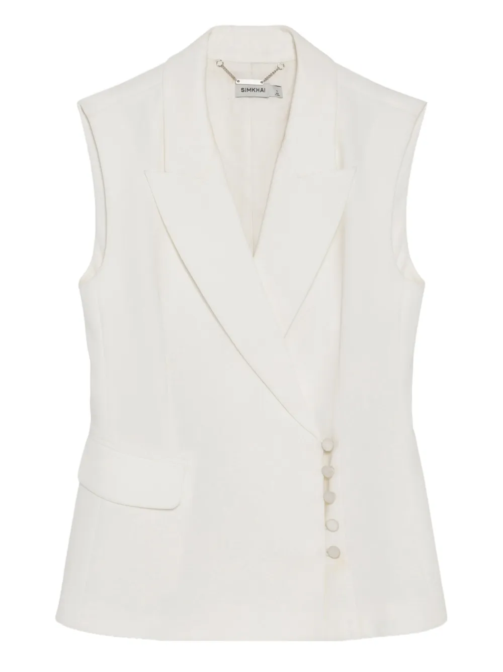 Simkhai chaleco estilo blazer Valarie | blanco | Image 1