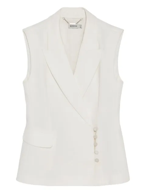 Simkhai Valarie crossover-front blazer vest