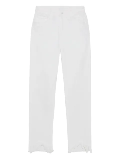 Simkhai River straigh-leg frayed-hem jeans