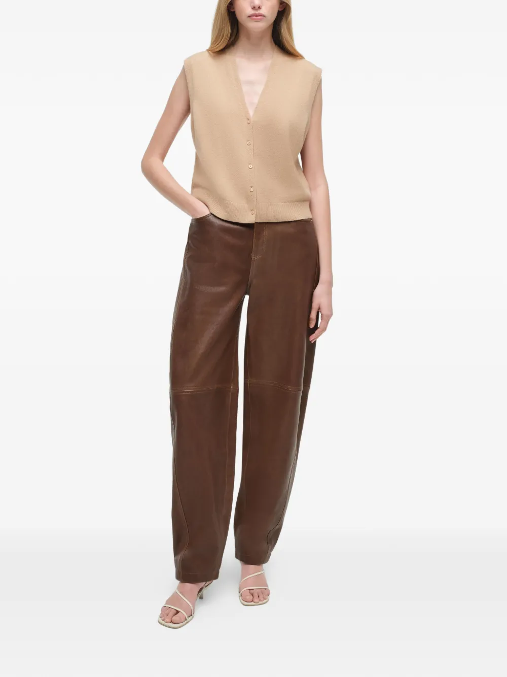 Rozzi V-Neck Cashmere Vest