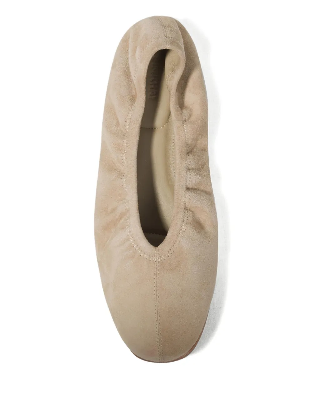 Simkhai Danna elastische suède ballerina's Beige
