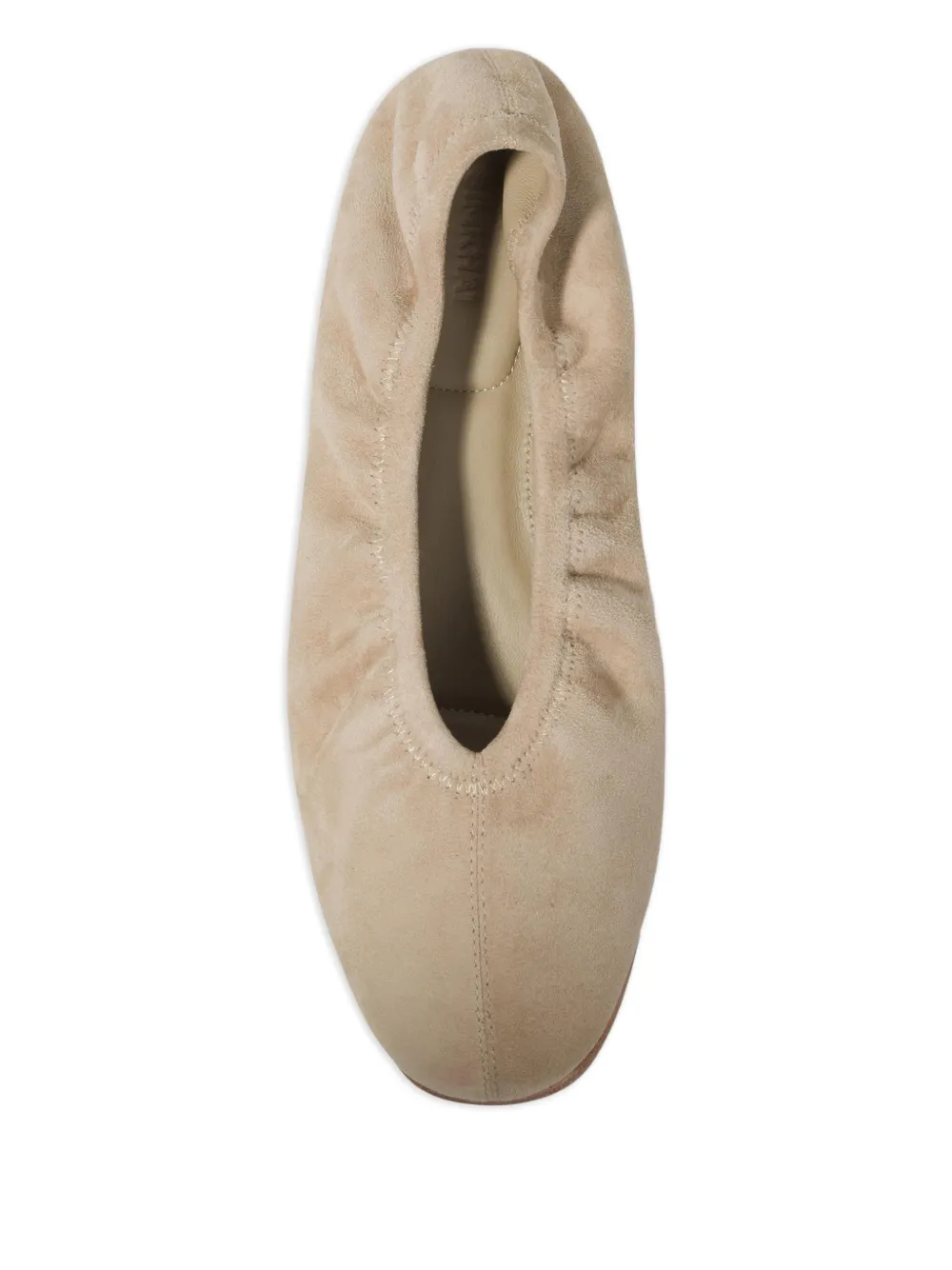 Simkhai Danna elastische suède ballerina's Beige