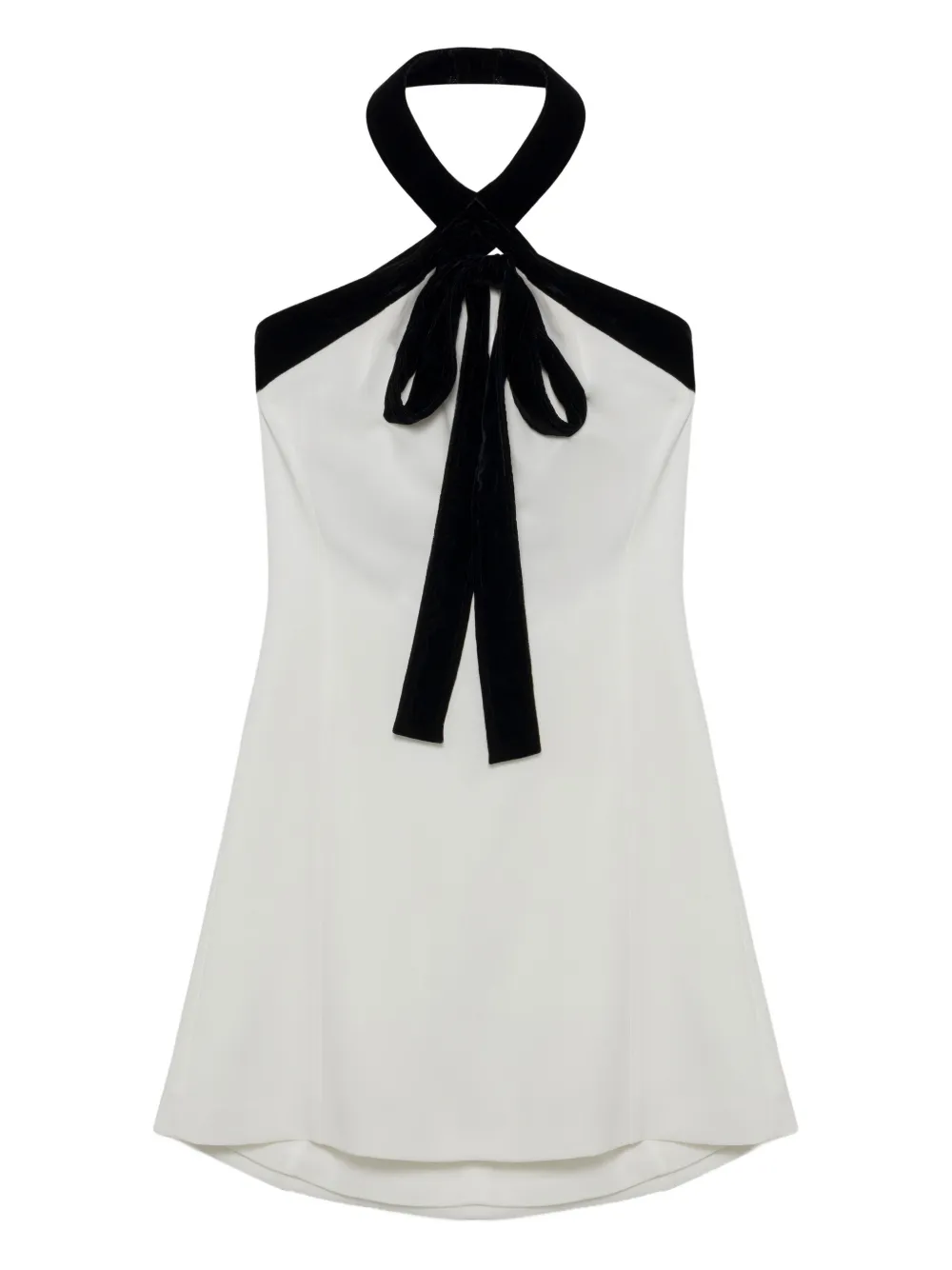 Simkhai Jolie velvet-tie mini dress | White | Image 1