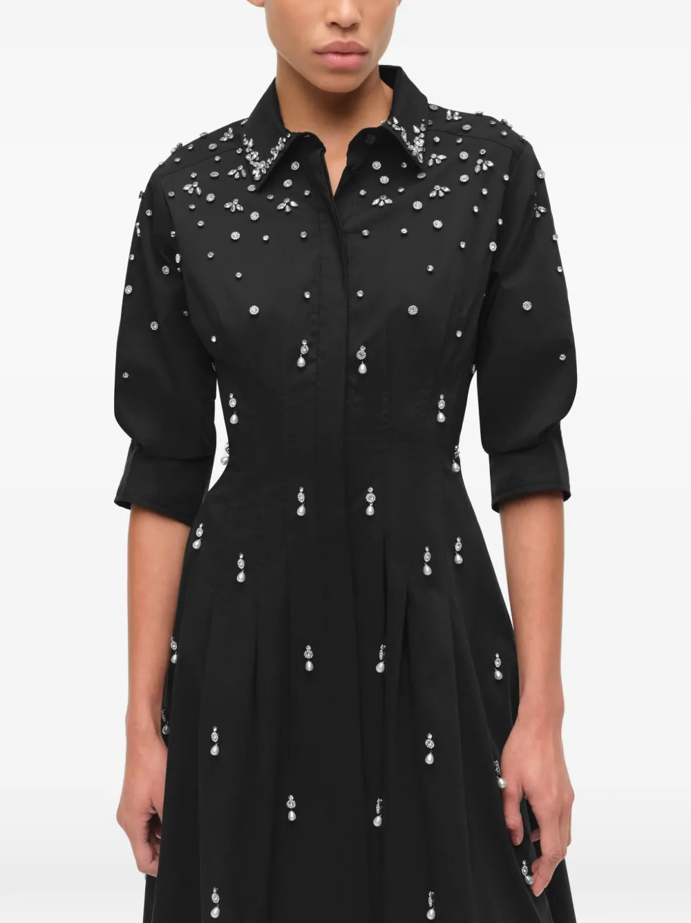 Simkhai Jazz Embellished Midi Dress In Black