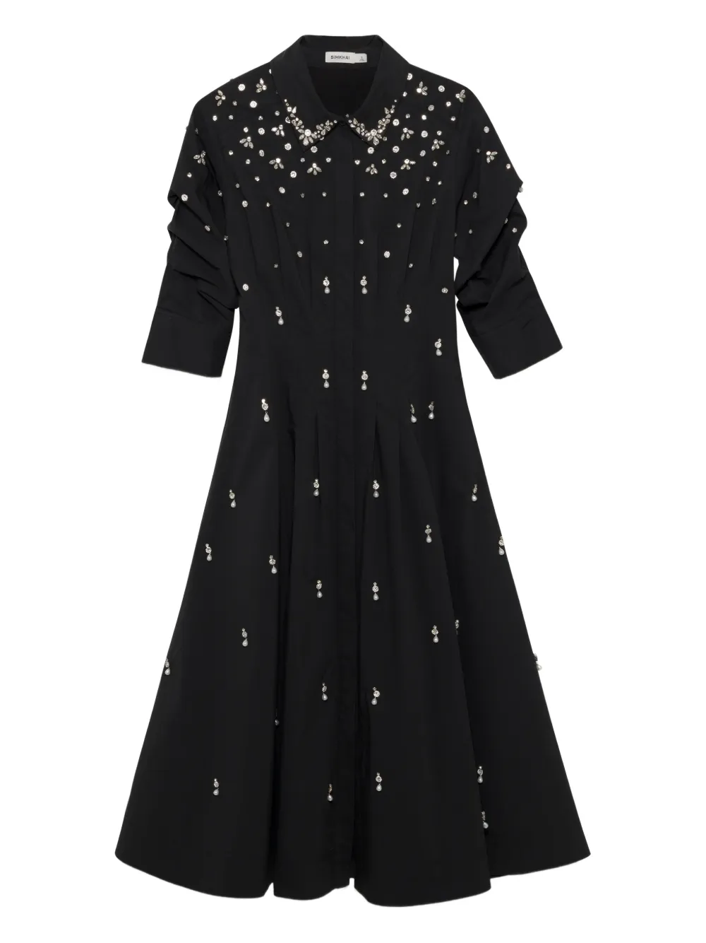 Simkhai Jazz Embellished Midi Dress In Black