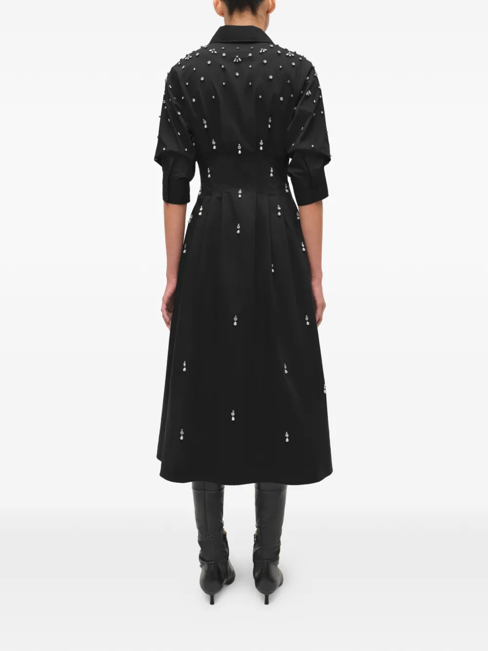 Simkhai Jazz Embellished Midi Dress In Black