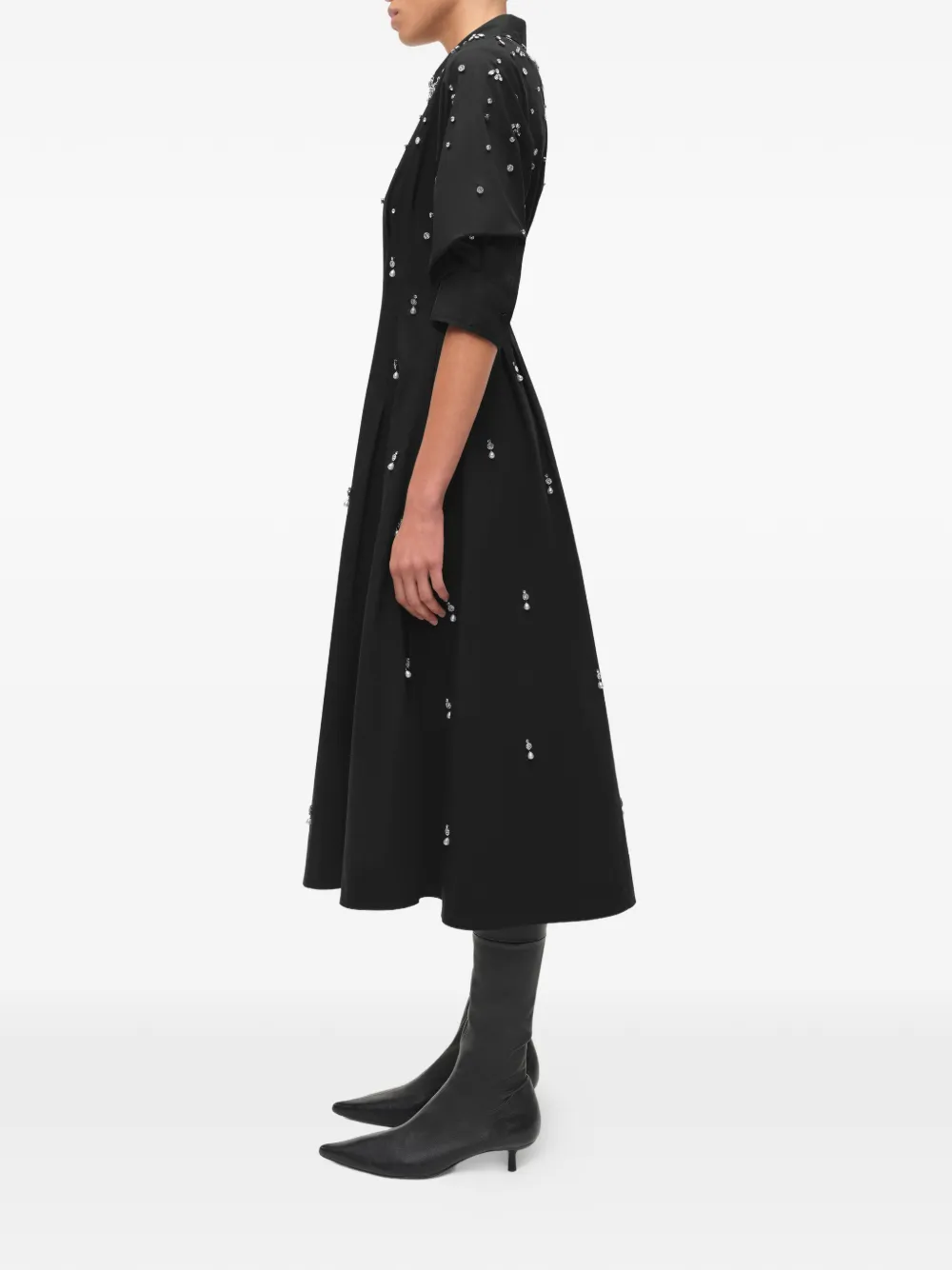 Simkhai Jazz Embellished Midi Dress In Black