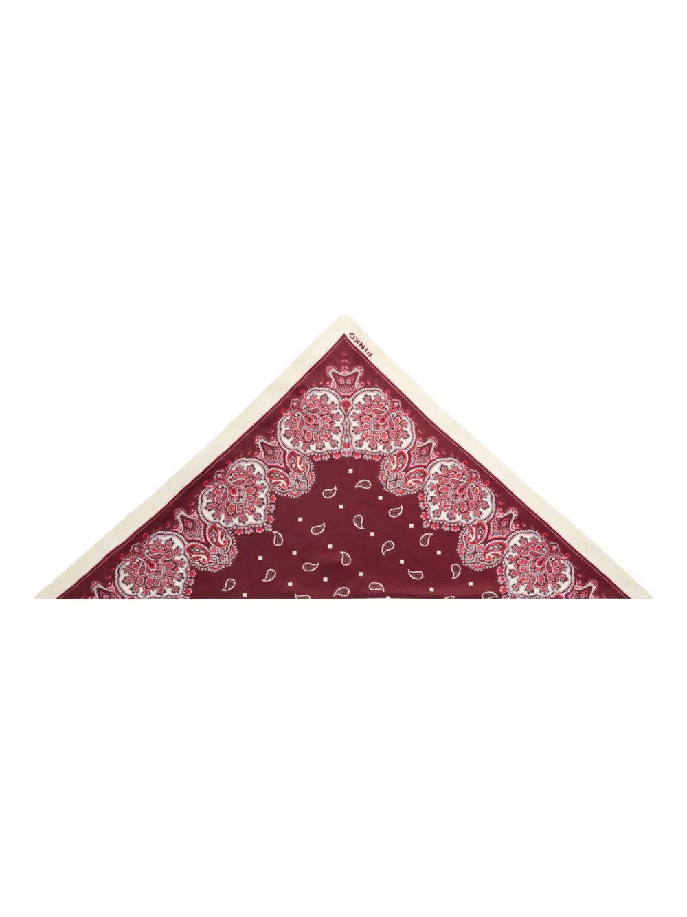 PINKO paisley-print scarf - Rosso