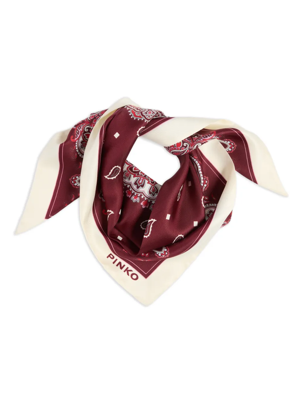 PINKO Sjaal met paisley-print Rood