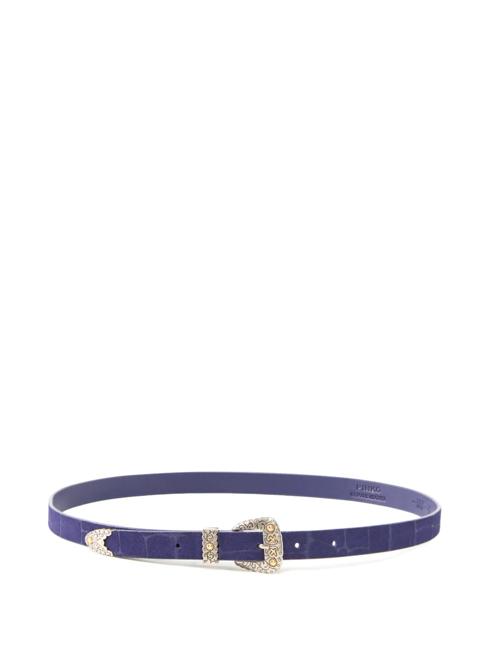 PINKO Aura buckle leather belt - Viola