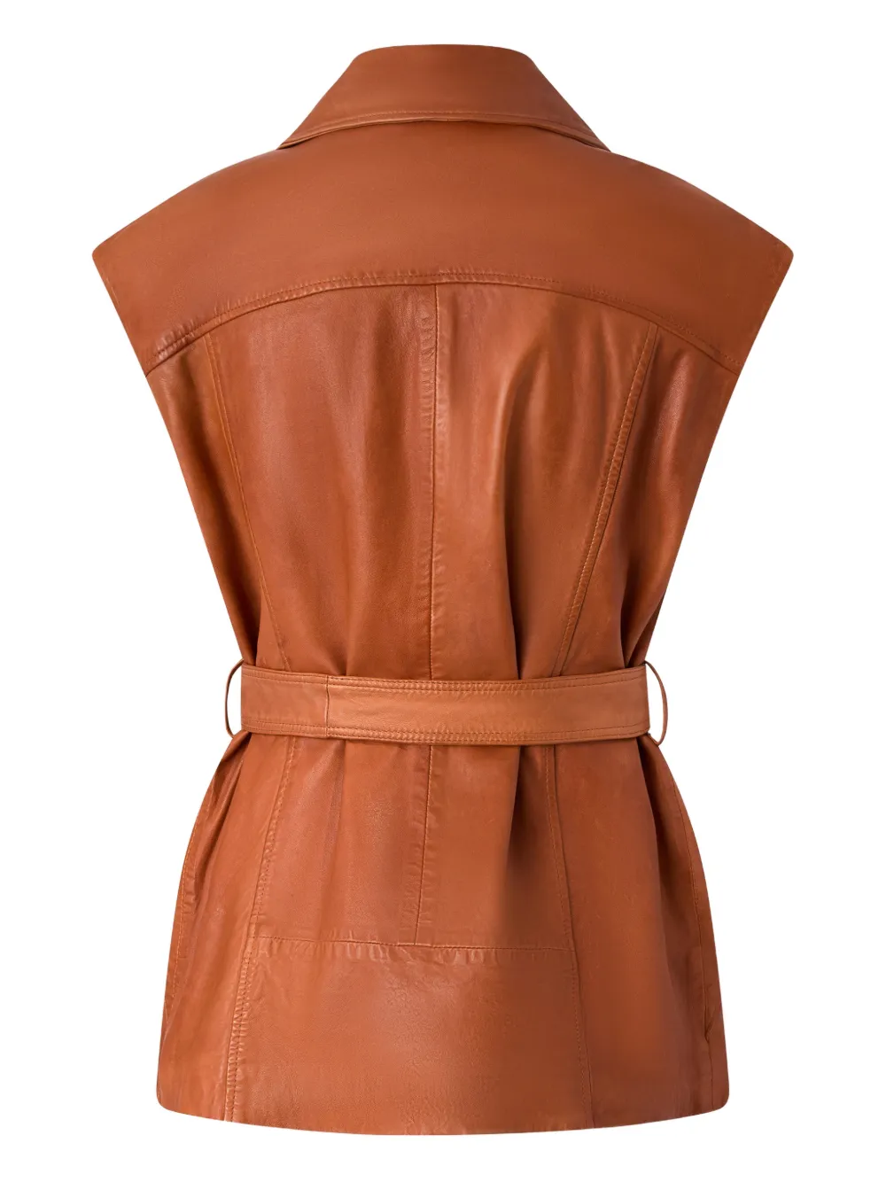 PINKO Bodywarmer met ceintuur Bruin