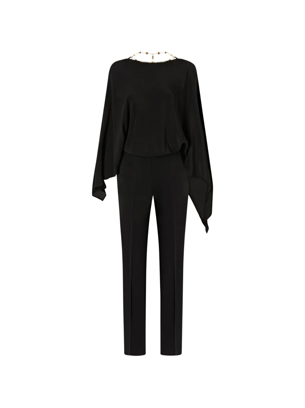  Pinko Draped Jumpsuit - Black 