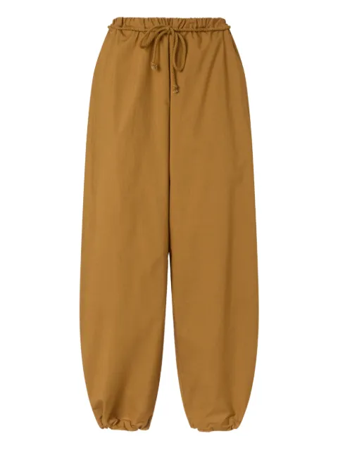 PINKO drawstring-waist cuffed trousers