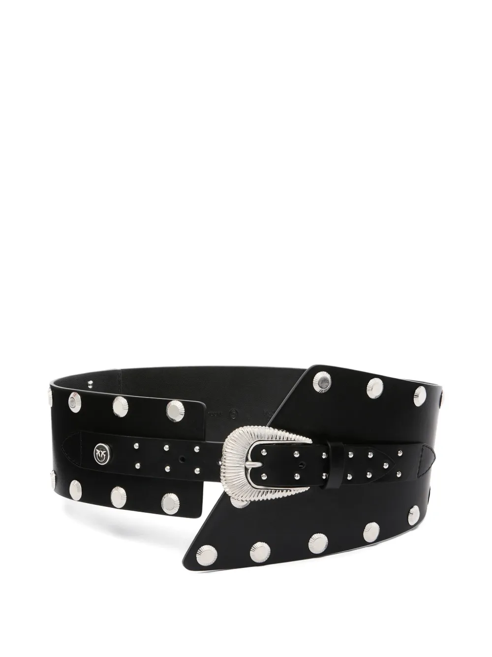 PINKO studded buckle belt - Nero