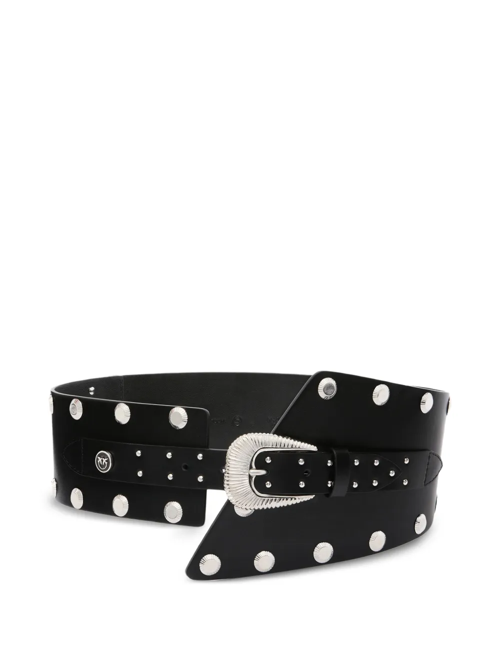 PINKO studded buckle belt - Nero