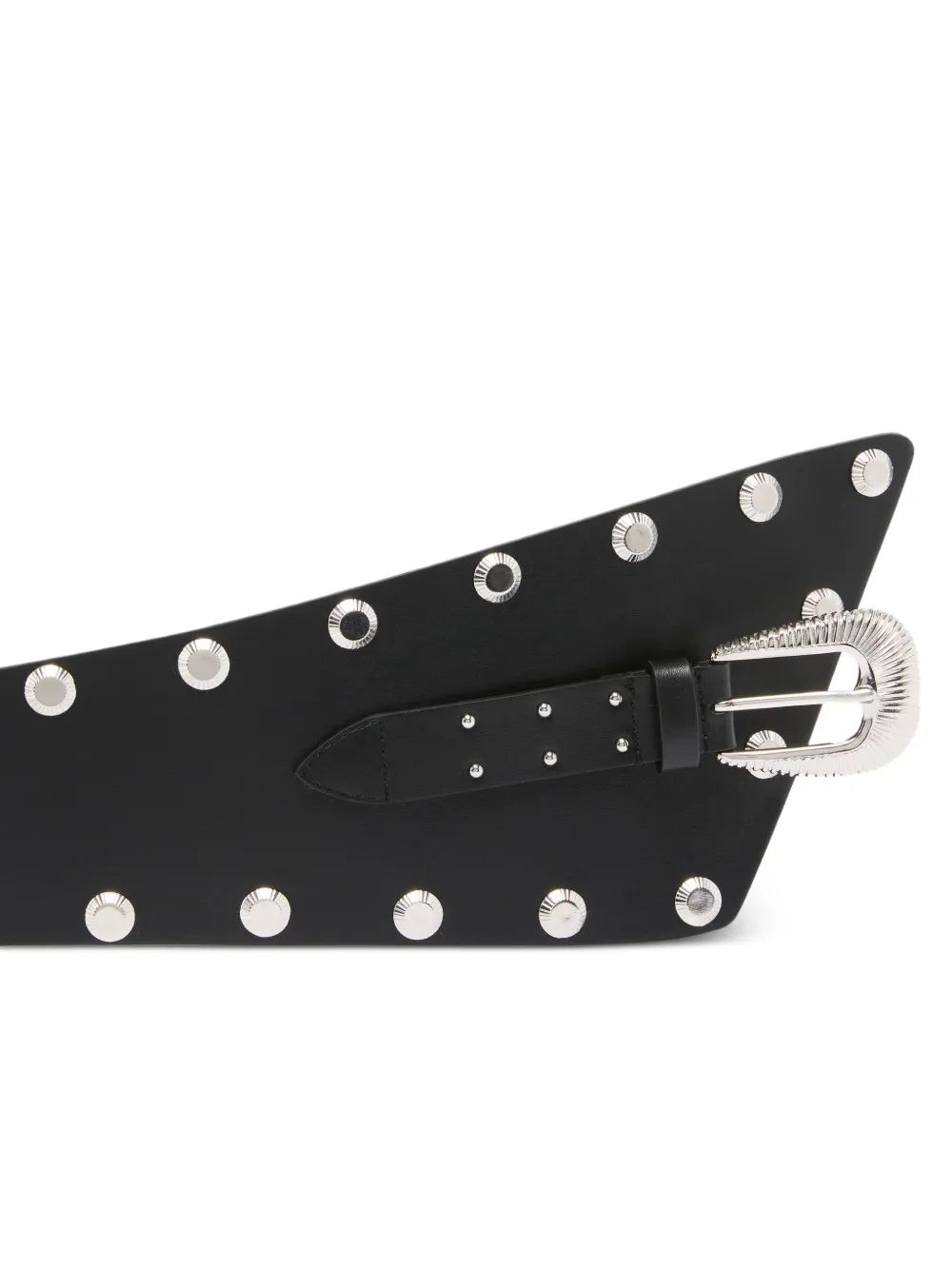  Pinko Studded Buckle Belt - Black 