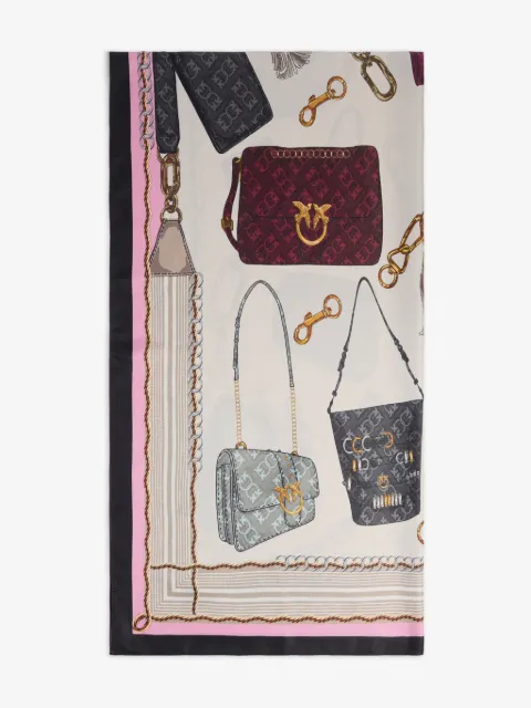 PINKO scarf with bag print