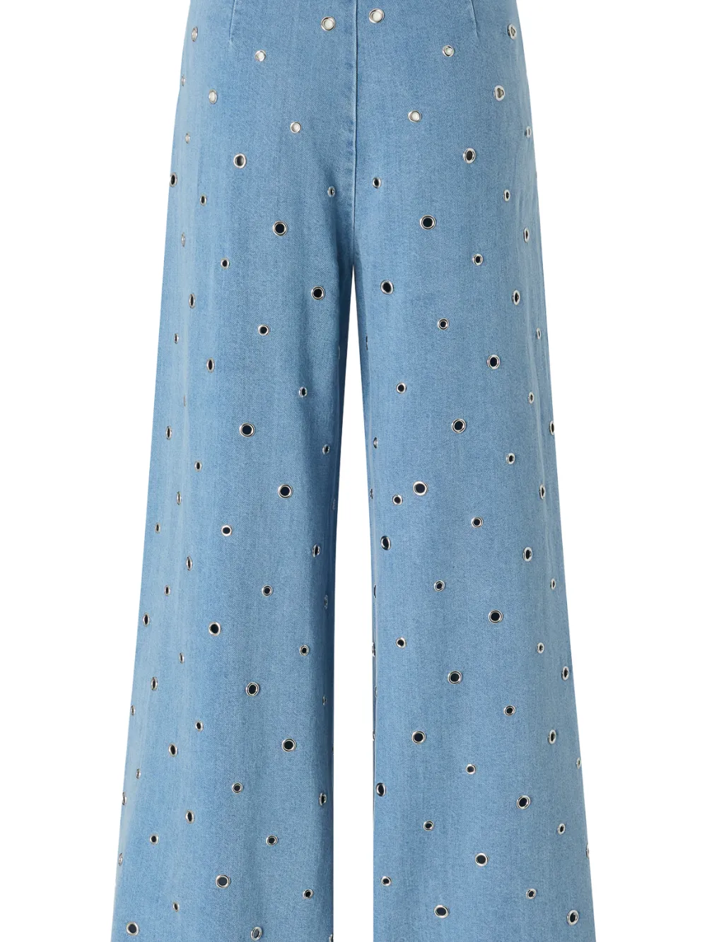 PINKO Palazzo broek verfraaid met ringlets - Blauw