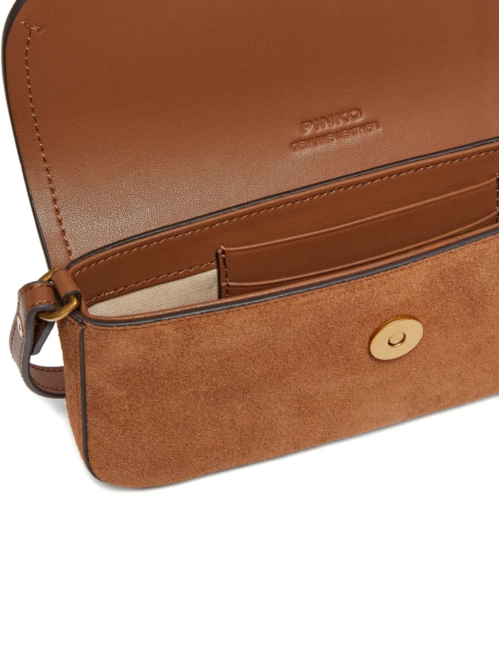 PINKO Goudkleurige crossbodytas Bruin