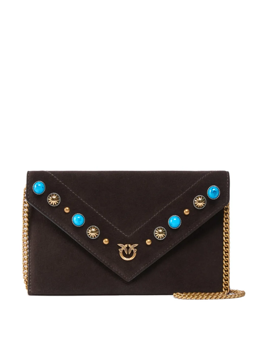 PINKO Borsa mini con decorazione - Marrone