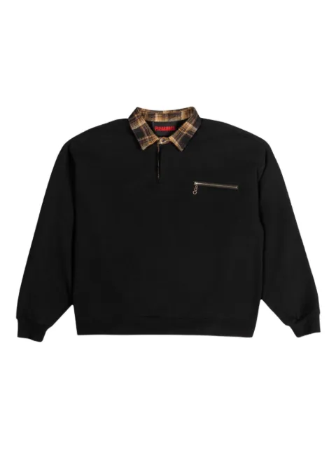 Pleasures zip-detail pocket polo shirt