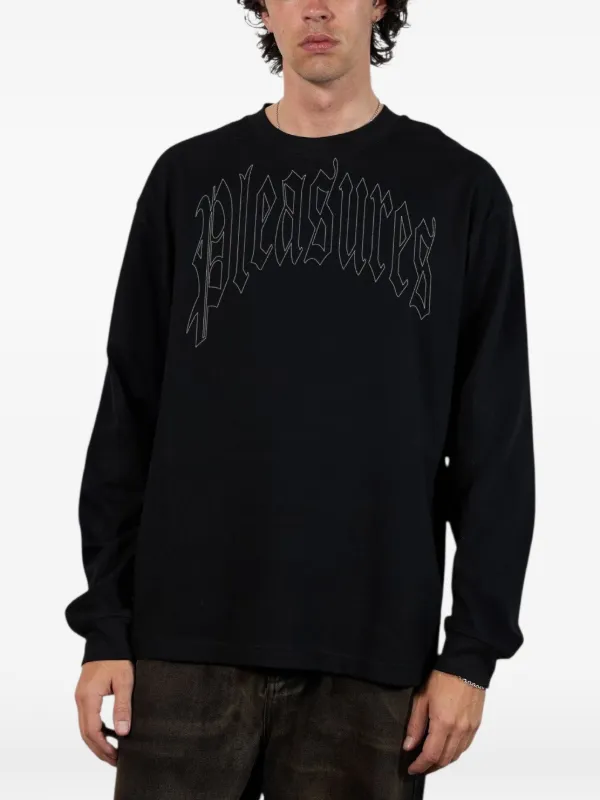 Pleasures Twitch long-sleeved Sweatshirt | Black | FARFETCH NO