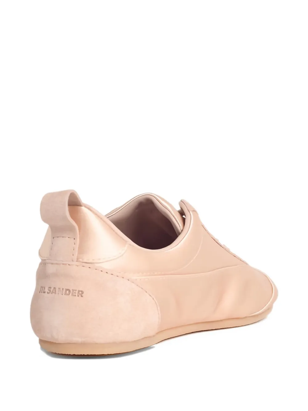 Jil Sander Etage satin sneakers Roze