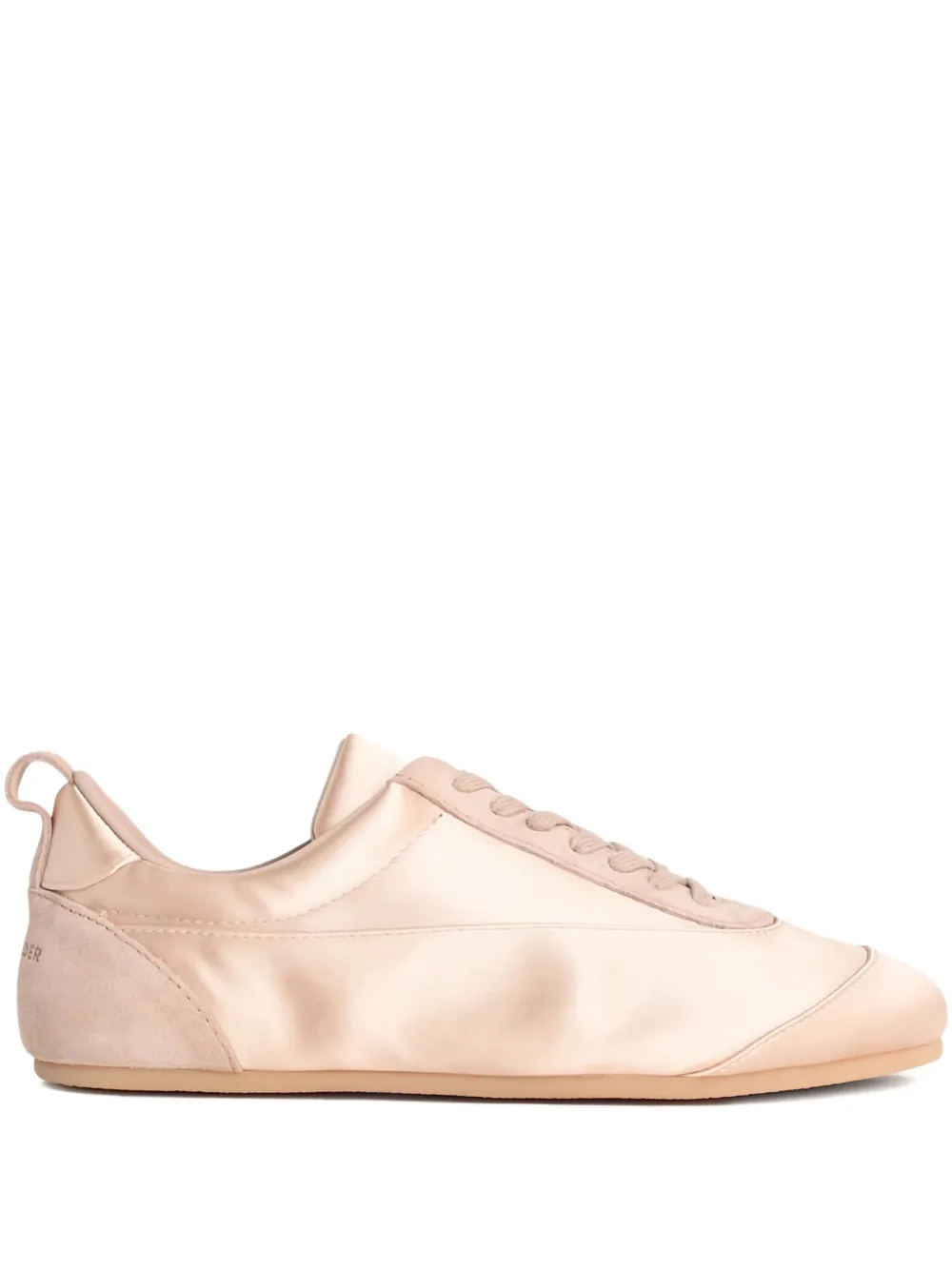 Jil Sander Etage satin sneakers Roze