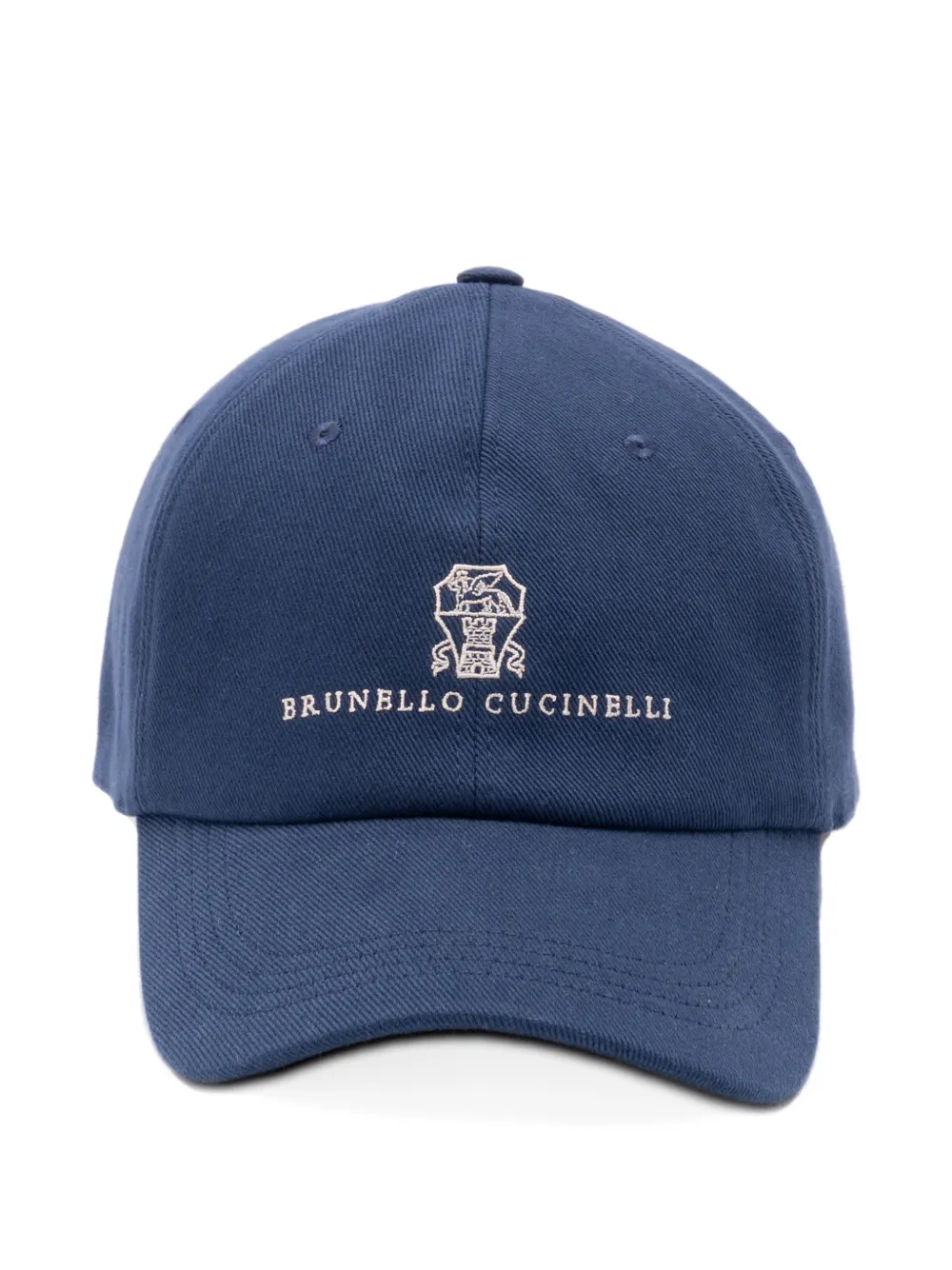 Brunello Cucinelli logo-embroidered baseball cap - Blu