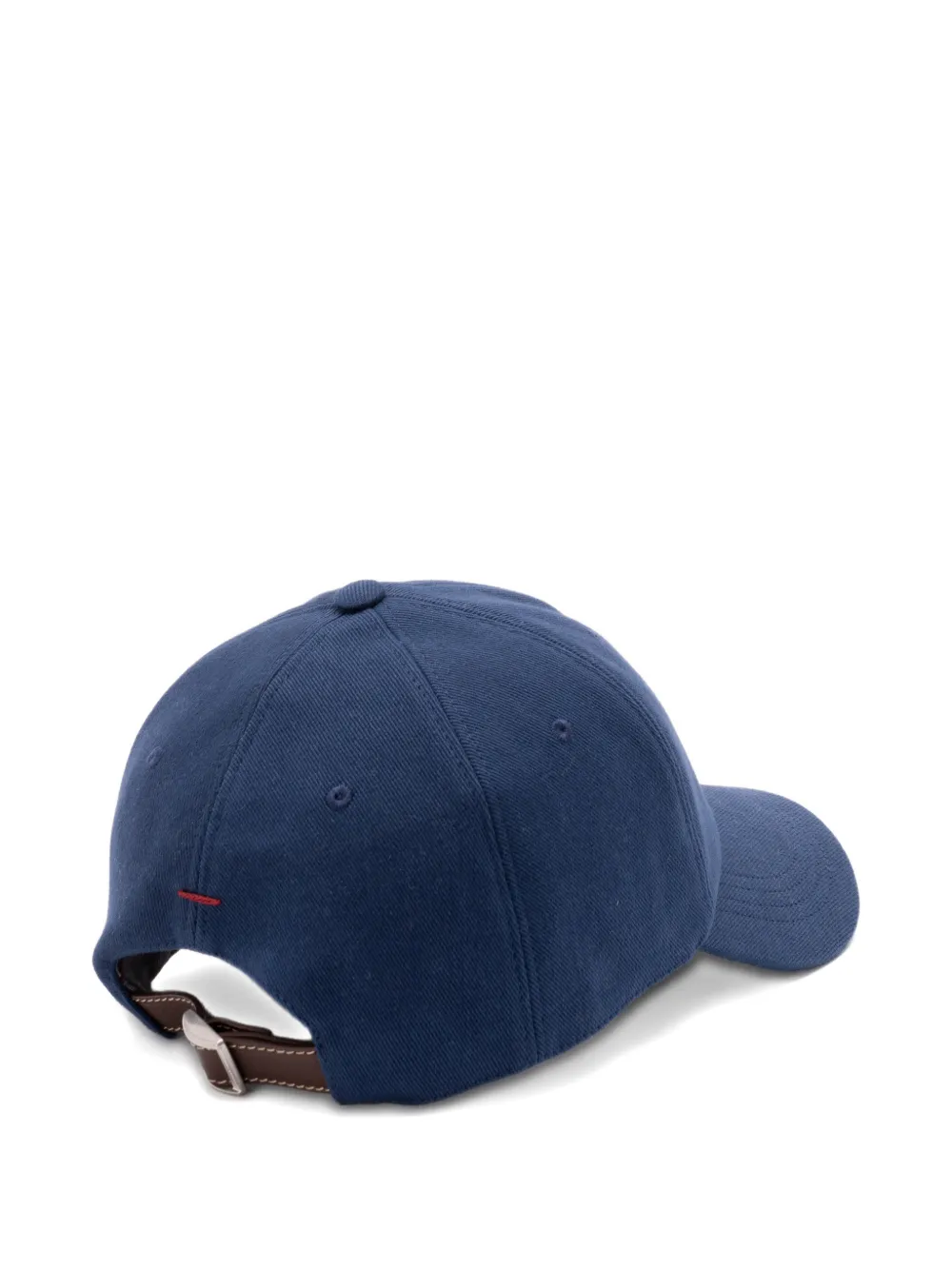 Brunello Cucinelli logo-embroidered baseball cap - Blauw