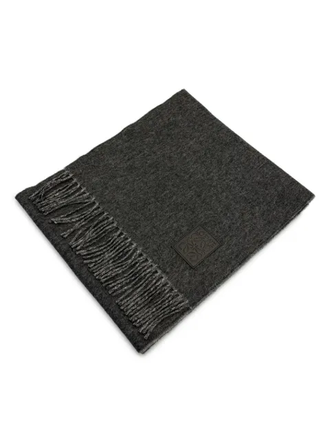 LOEWE logo-patch scarf