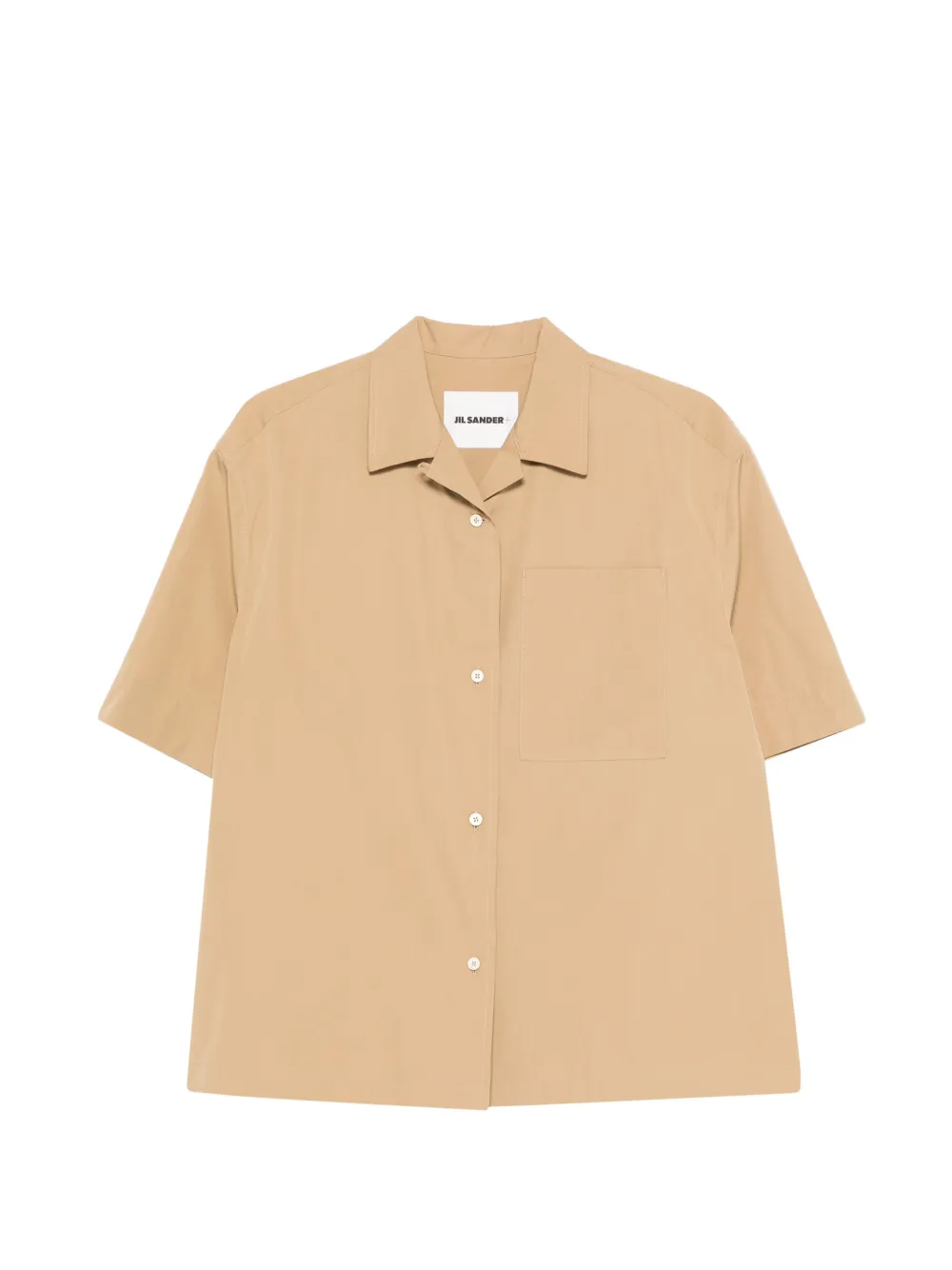 Jil Sander pocket collared shirt - Toni neutri