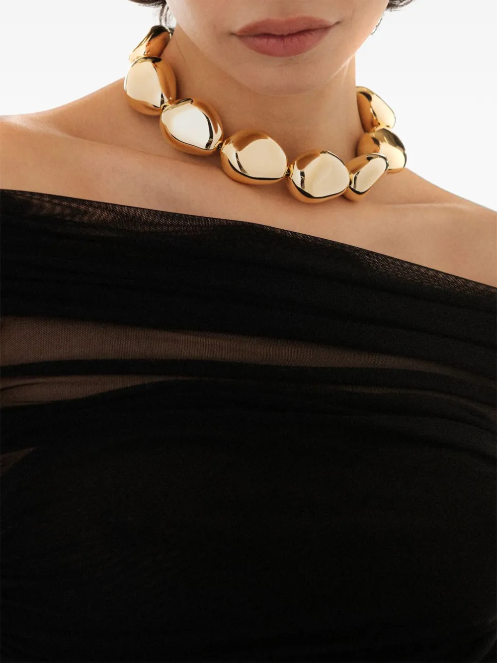 Federica Tosi Halsketting met kant - Goud