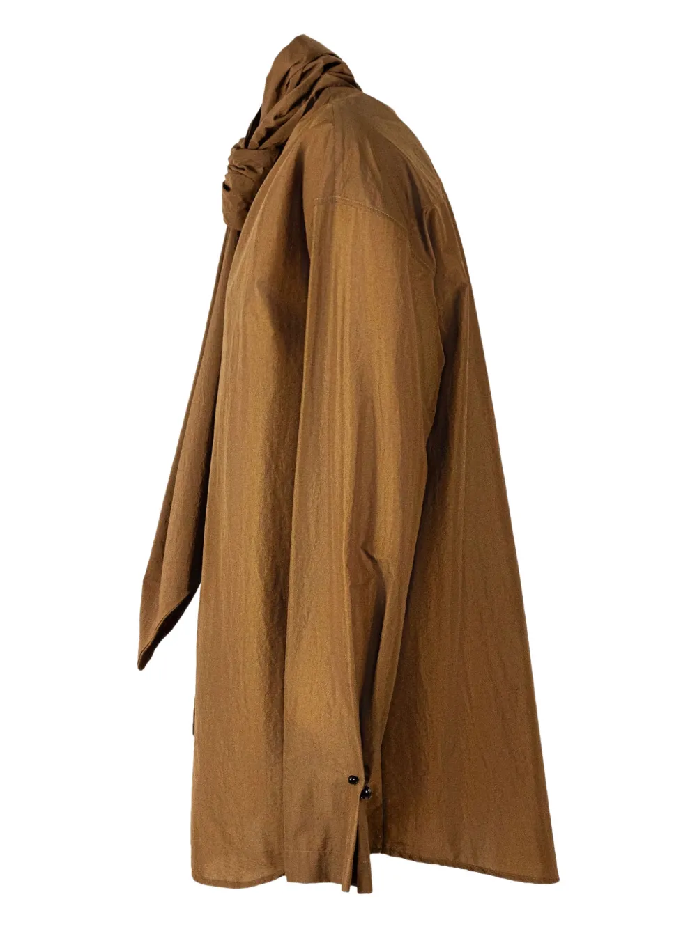 Alberta Ferretti Overhemd met gewelfde afwerking - Bruin