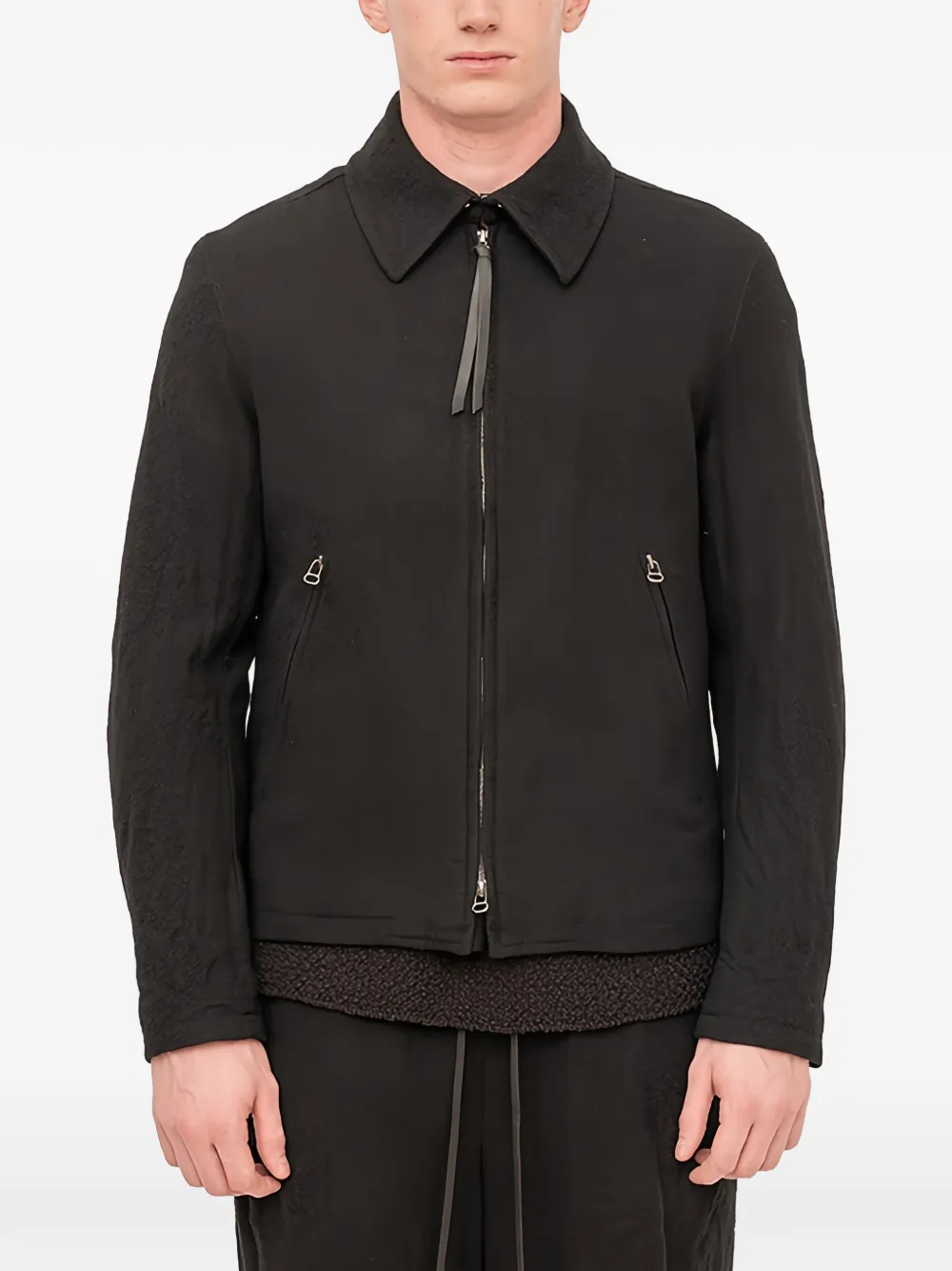The Viridi-Anne zip-up jacket | Black | Image 1