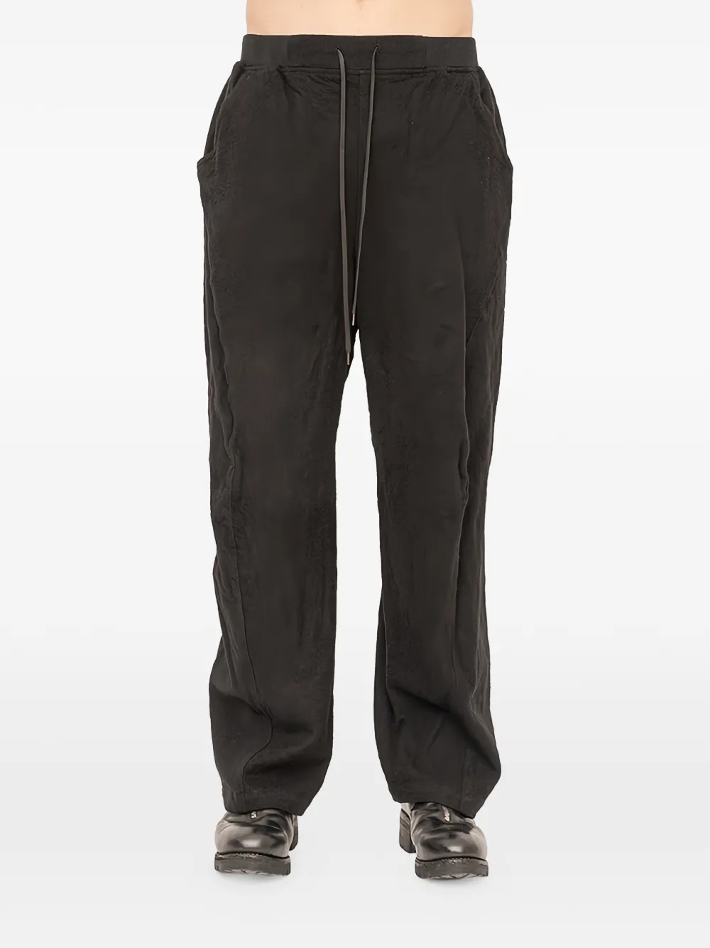 The Viridi-Anne drawstring-fastening trousers | Black | Image 1