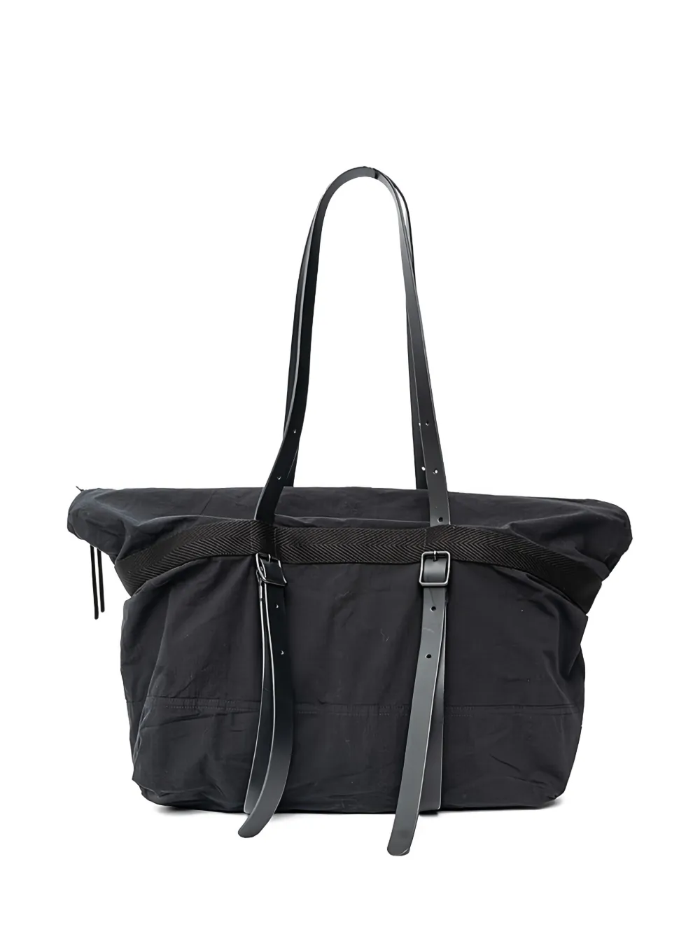 The Viridi-anne Buckle-detail Tote Bag In Black