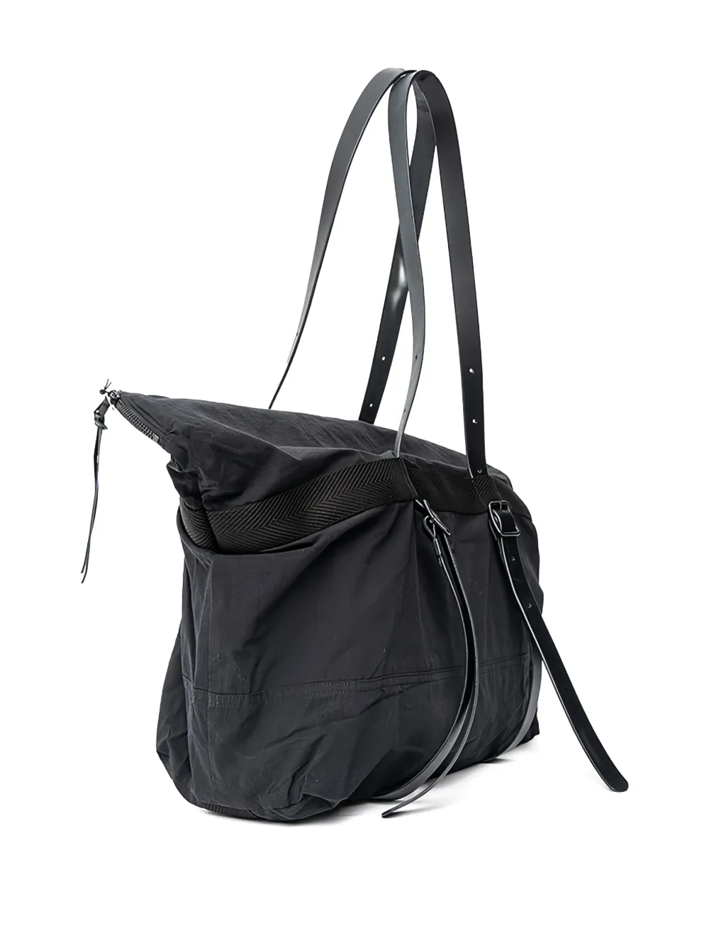 The Viridi-anne Buckle-detail Tote Bag In Black